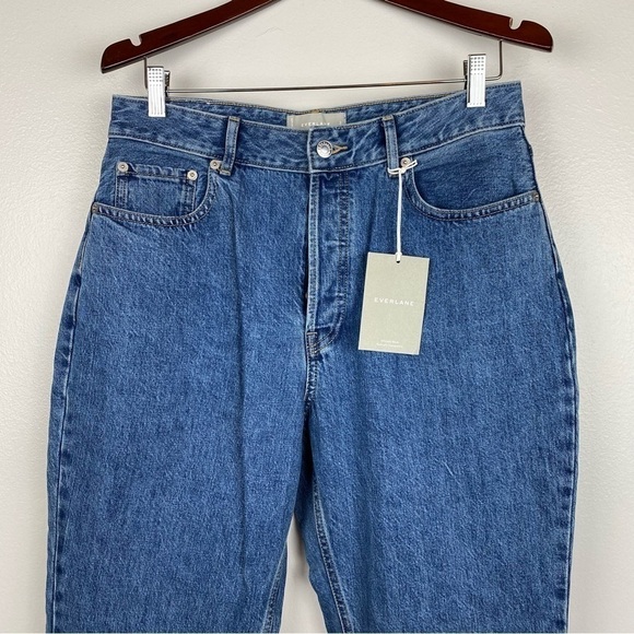 Everlane Curvy 90s Cheeky Cotton Straight Leg Cropped Ankle Jeans Size 31 NWT - Picture 4 of 11